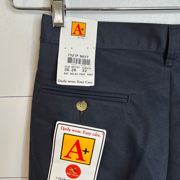 A+ By SAI (2) NAVY BLUE PANTS SZ 29x32L - Picture 5 of 5